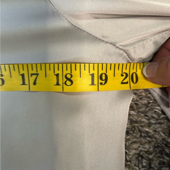 She + Sky lightweight silvery sheen fashion glam jacket size small - Picture 8 of 9